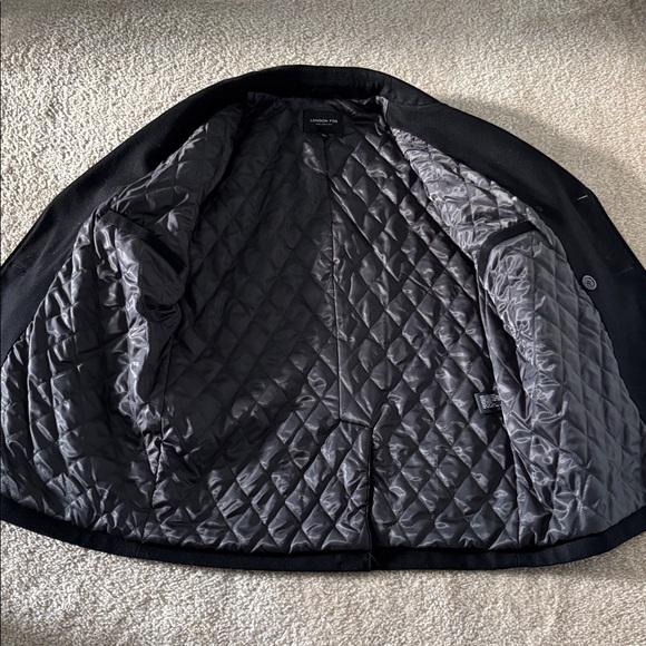 London Fog Men's Black Peacoat - Picture 4 of 8